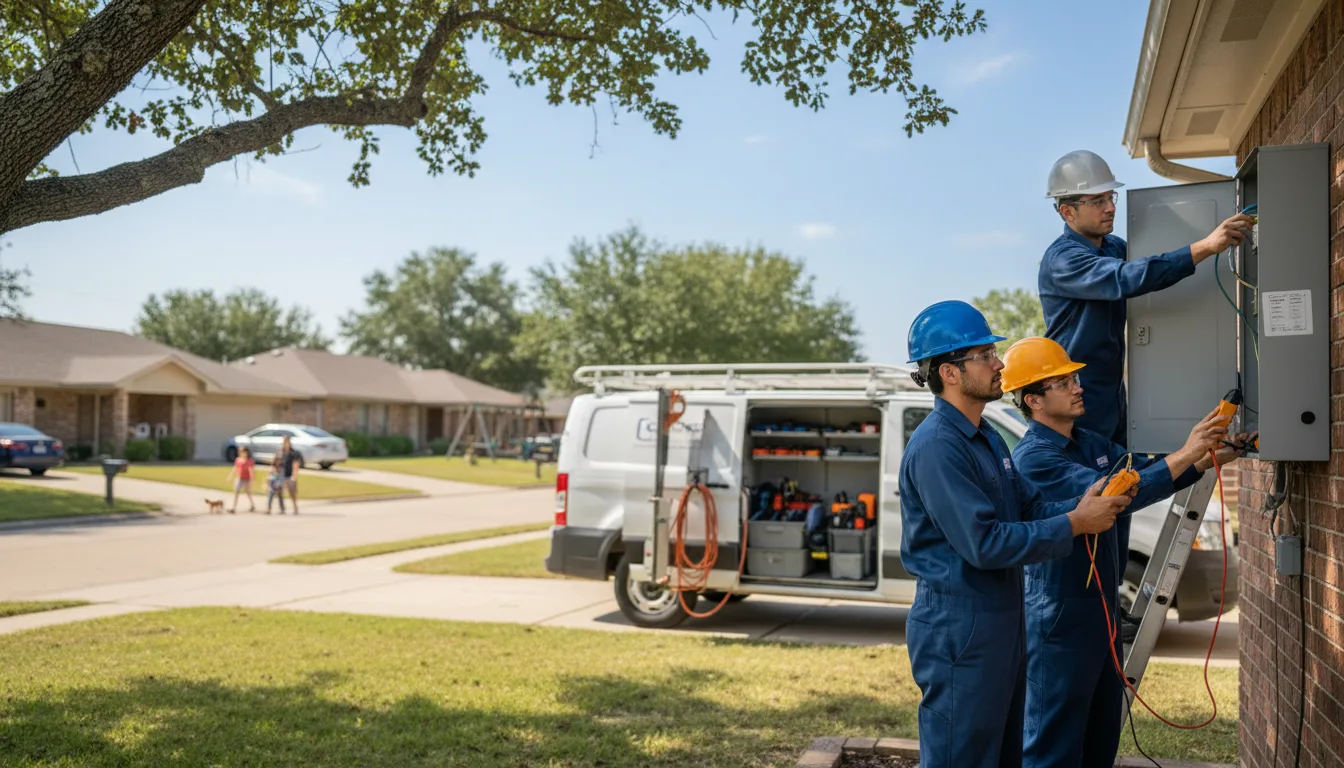 Certified electrician providing emergency electrical services in Amlin, OH